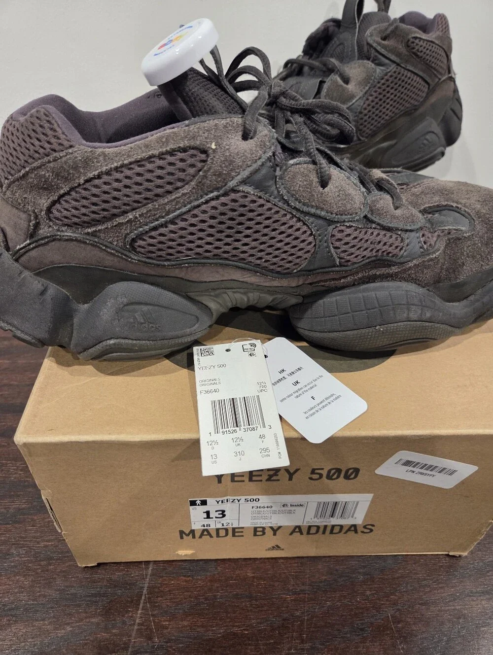 Adidas Yeezy 500 'Utility Black' Men's Size 13